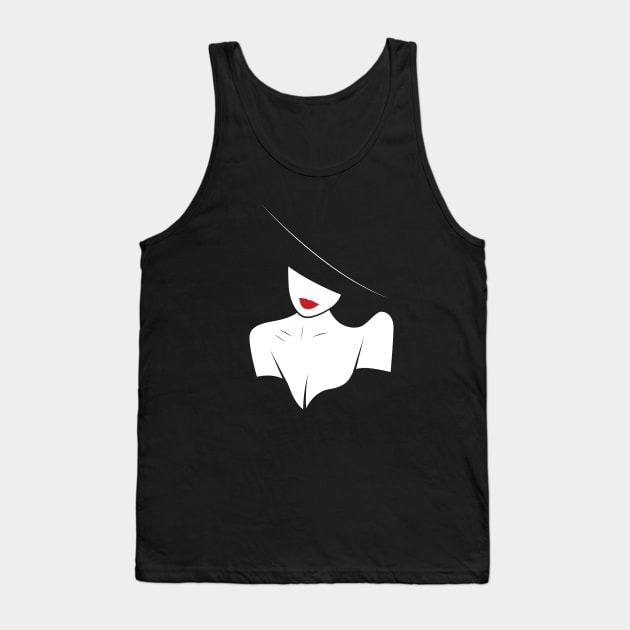 BW Girl Tank Top by Woah_Jonny